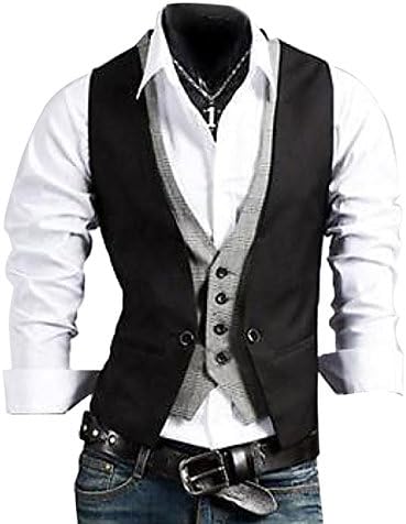 Casual Slim Fit Skinny Dress Vest Waistcoat
