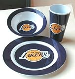 3 Piece Set - LA Lakers Collector Plate, Cup & Bowl
