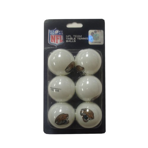 NFL Jacksonville Jaguars Franklin Table Tennis Balls 6 pack