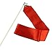 Voberry Nice Cute Dancing Ribbon Streamer Gym Rhythmic Rod Art Gymnastic Ballet Twirling Stick 4M (Red)
