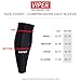 VIPER® Compression Calf Sleeve, Shin Guard & Splint Support - TruCore® 3-Layer Wicking, Non Slip Inner Bands - Basketball & Running (SINGLE)