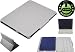 Protective Case and 4-In-1 Stand with Carbon Fiber print for Apple iPad-1 3G / Wifi (Pearl White)