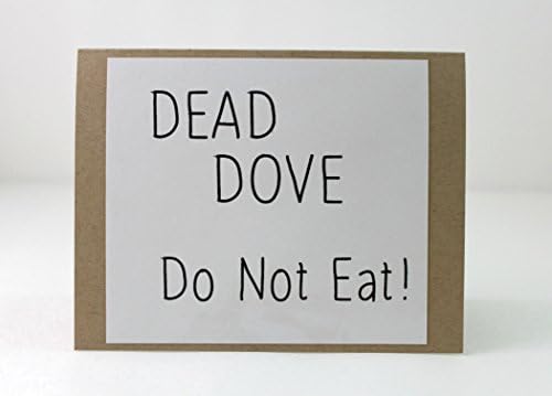 Arrested Development Handmade Greeting Card Dead Dove Gob Michael Bluth Will Arnett Jason Bateman TV Show Quote Greeting Card