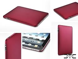 CTCStore Polycarbonate Crystal Protective Slim Fit Snap-On Cover for APPLE iPad wtih FREE SCREEN PROTECTOR - RED
