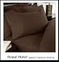 1200 Thread Count Queen 4pc Bed Sheet Set 100% Egyptian Cotton Deep Pocket 1200 TC Solid Chocolate