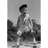 Buy 1930s Boy Wearing Baseball Hat and Glove Bent over with Hands on Knees Yelling -... by Wallmonkeys Wall Decals&node=2972638011