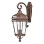 Minka-Lavery 8692-61 Harrison 3-Light Wall Mount Outdoor Fixture, Vintage Rust with Clear Beveled Glass