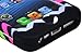 Bastex High Impact Hybrid Case for Apple iPhone 5, 5S, 5G - Black Silicone with Hard Chevron Fishtail Design