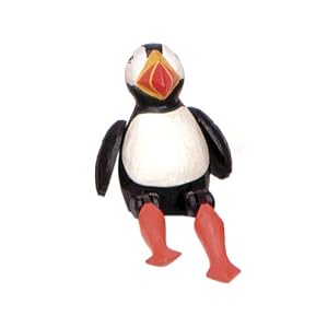 All Natural Handmade, Handpainted Puffin Puppet