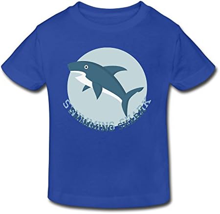 Cotton Funny Toddler Girls Boys Top Swimming Shark