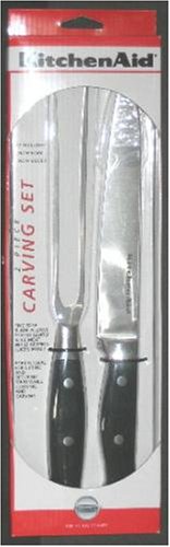 KichenAid 2 - Piece Stainless Steel Carving Set 8inch Slicer & Fork by Meat Carving Sets
