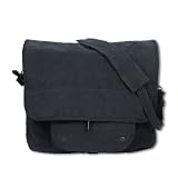 Ultra Force Vintage Paratrooper Messenger Bag - Black