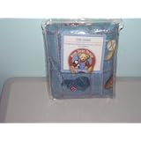 Blue Jean Teddy Crib Sheet by