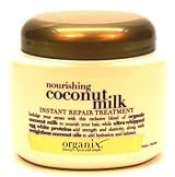 Organix Coconut Milk Instant Repair Treatment 8 oz. (3-Pack) with Free Nail File