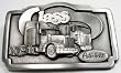 Peterbilt Truck Pewter Belt Buckle