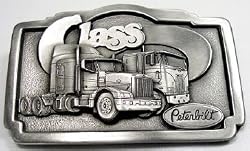 Peterbilt Truck Pewter Belt Buckle