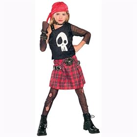 Kids Medium Punk Skull Diva Costume (8-10) by Rubies Costume Co