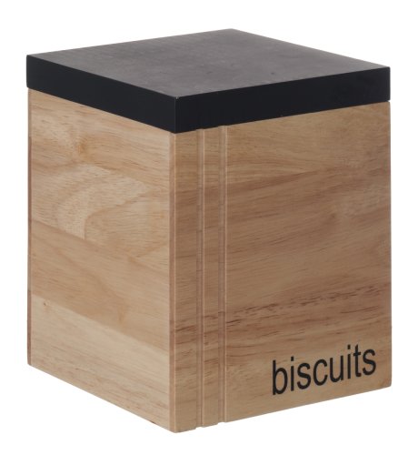 Wood Biscuit Jar
