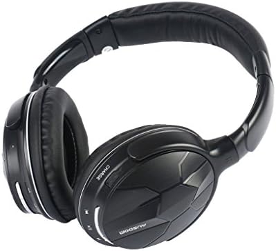 AUSDOM® M04 [Upgrade Version] Bluetooth Audio Streaming Stereo Headset Wireless / Wired Headphones with Microphone for Muti-Music and Hands-free Calling for iPhone/Android/PC Playback (Black)