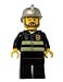 Firefighter (Grey Beard, Smile) - LEGO City Minifigure