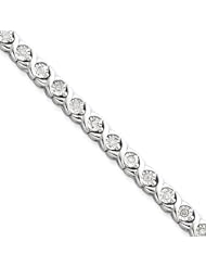 Sterling Silver Diamond Tennis Bracelet