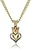 Queen Baby 18K Vermeil 3D Crowned Heart Pendant Necklace