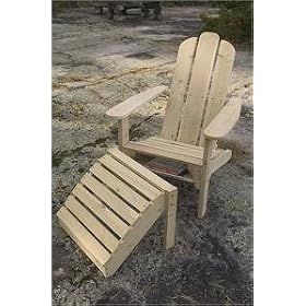 Northern Classics Adirondack Chair with Shelf and Footrest by