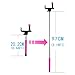 Celfie Bluetooth Wireless Selfie Stick for Apple iPhone 6 6+ Plus 5S 5 5C 4S 4 3GS Samsung Galaxy Note 4 Note 3 Note 2 S5 S4 S3 Google Nexus 5 Nexus 4 HTC One M8 M7 LG G3 G2 - Pink