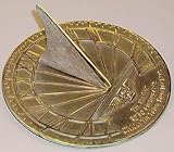 Rome 8.5 Hourglass Sundial Brass W/Verdi Highlights