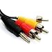 RCA Audio/Video AV Cable for Microsoft Zune 30 GB, Apple iPod Video 30GB/80GB and iPo...
