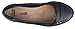 Clarks Women's Pegg Abbie Flat, Black Leather, 7 M US
