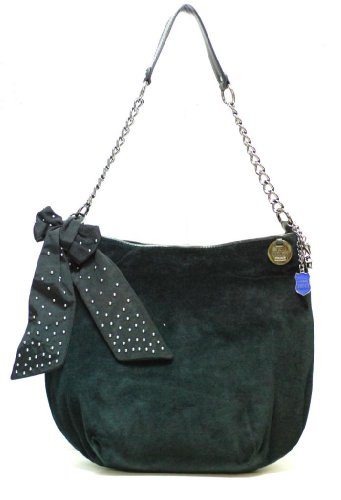 Juicy Couture Velour Hobo Handbag, Black