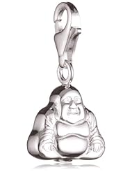 VINANI brand Germany 925 Sterling Silver Charm Pendant laughing Buddha shiny HBDD