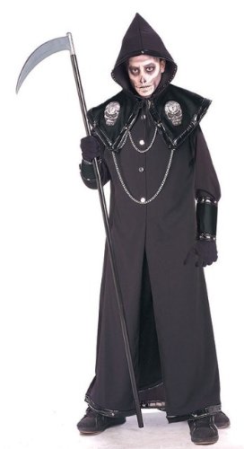 Death Reaper Halloween Fancy Dress Costume & Make-up