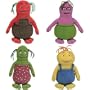 TY Beanie Babies - Set of 4 BOBLINS Cartoon Characters (Set #1 - Canada/NZ/Aus Exclusive)