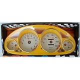 1994-2001 Acura Integra Euro Dash Racing Gauges Trim Cover- Yellow by Matrix
