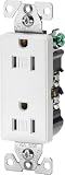 Cooper Wiring Devices 9505TRWS Aspire Tamper Resistant Duplex Receptacle, White Satin