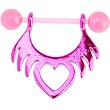 BIOPLAST Pink TRIBAL HEART Nipple Shield
