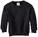 Soffe Little Boys' Crew Sweatshirt, Black, Medium