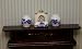 Mantle Clock and 2 Vases - Dollhouse Miniature