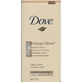 Dove Energy Glow Daily Face Moisturizer, Fair to Medium Skin, 1.7 fl oz (50 ml)
