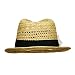 41VpRX5B%2BtL. AA75  GORGEOUS TAN STRAW SHORT BRIM FEDORA W/ GEM TRIM
