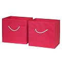 RiverRidge Kids 2 Pc Storage Bins - Hot Pink
