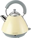Morphy Richards 43694EE Wasserkocher creme Retro/ 2200 Watt / 1,5 L / kabellos / cr&egrave;me