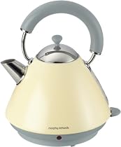 Morphy Richards 43694EE Wasserkocher creme Retro/ 2200 Watt / 1,5 L / kabellos / crème