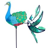 from lotusandlime Peacock Wind Spinner Windmill
