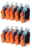 10 Stück = 2x kpl. Set kompatible Patronen PGI-525/CLI-526 Canon Pixma MG5150 Patronen mit Chip Kein Umbau und resetten des alten Chips mehr nötig!!!! Kein Adapter notwendig! Einfach einsetzen und drucken!!!! Füllstandsanzeige