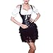 Muka Black Punk Underbust Corset PU Leather Plus Size Bustier