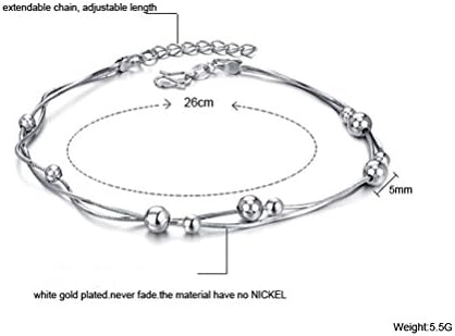 New Creative Gift Platinum Plating Snake Chain Anklets