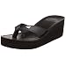Roxy Women's Juanita Wedge Sandal,Black,8 M US